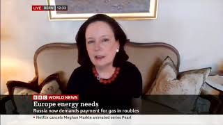 Cornelia Meyer on BBC World News World business Report re EU Oil Sanctions on Russia  (03/05/2022)