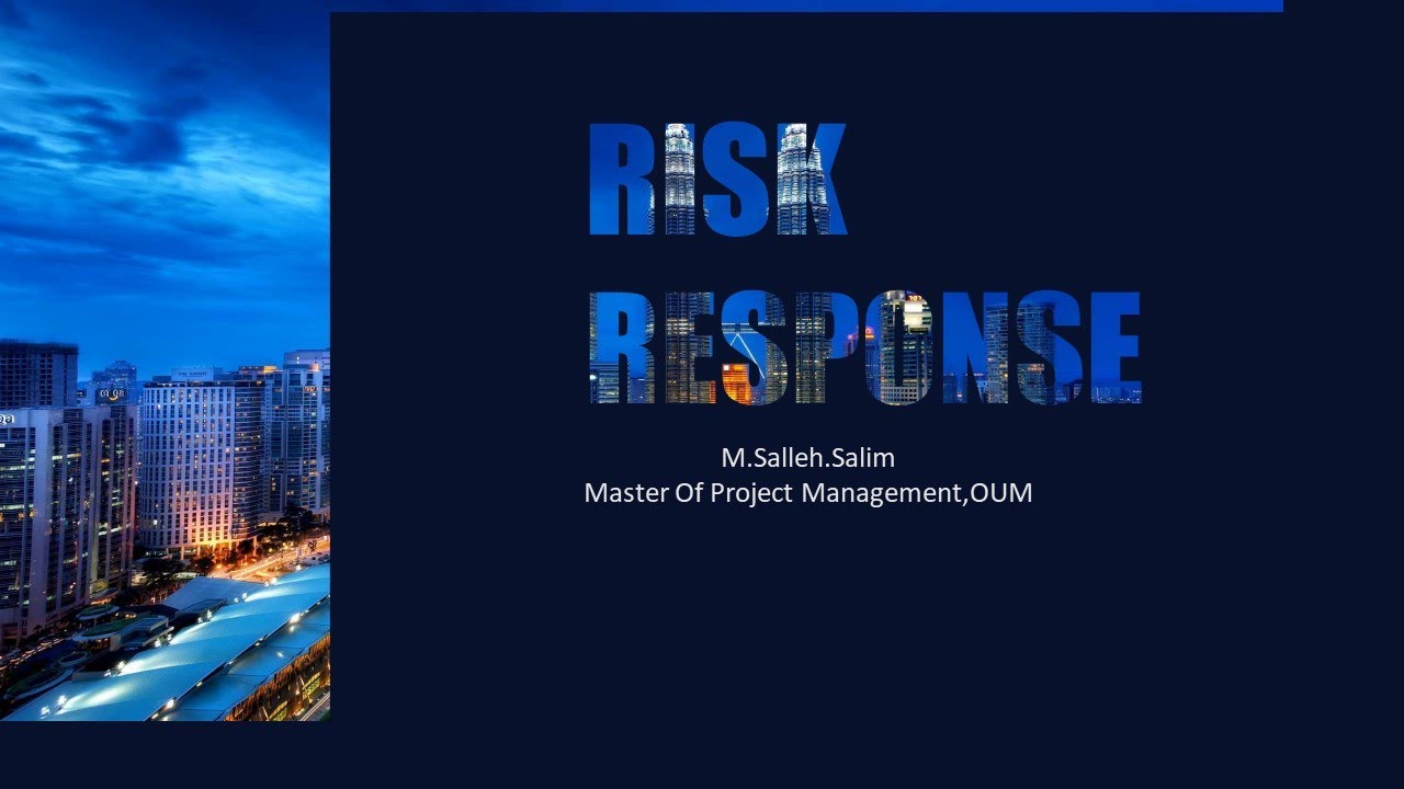 Risk Response Plan - EMRM5103