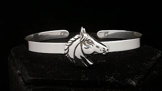 Horse Head Cuff Bracelet Sterling Silver – Paxton Jewelry