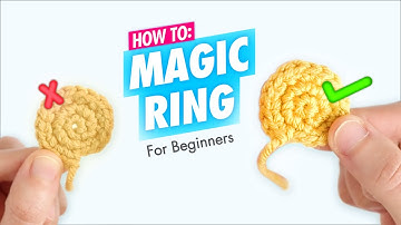 How to Crochet: Best Magic Ring Tutorial - Easiest for Amigurumi Beginners
