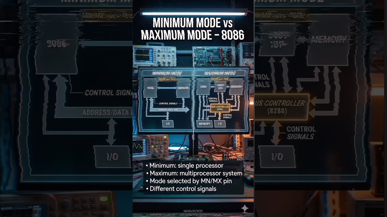 Minimum Mode vs Maximum Mode of 8086