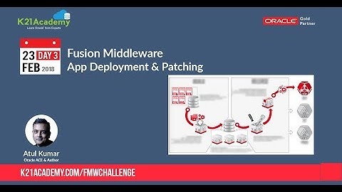 Day 3: Application Deployment & Patching: Oracle Fusion Middleware