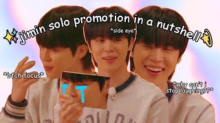 jimin solo promotion in a nutshell