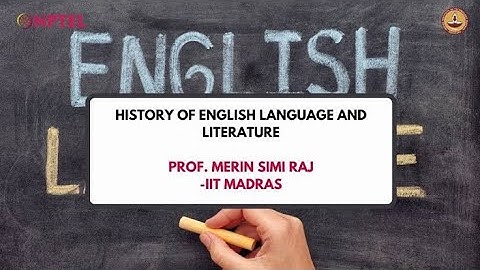 History of English Language and Literature | Week 9 Quiz | Assignment 9 Solution | NPTEL 2022