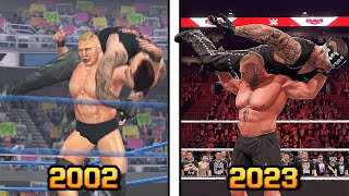The Evolution of Brock Lesnar F5 in WWE Games! - WWE 2K23