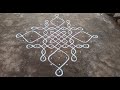 13 x 1 dots sikku kolam  creative simple kambi kolam  simple neli kolam  sathyaselva arts