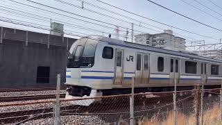 【JR総武線】E217系&E231系500番台西船橋駅付近通過集