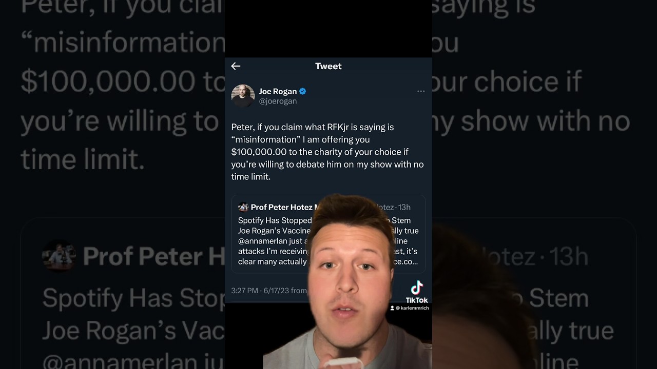 Joe Rogan offers DEBATE w/ RFK Jr.