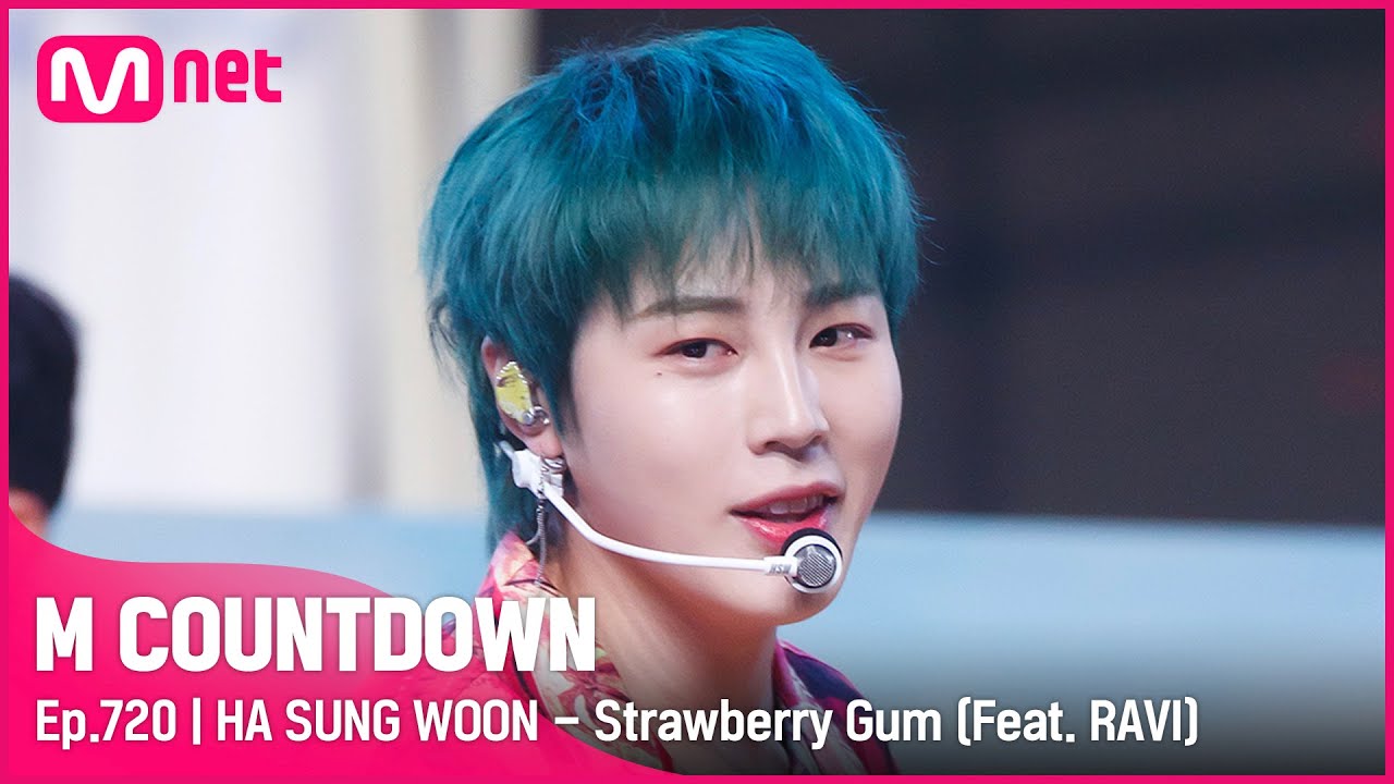[HA SUNG WOON - Strawberry Gum (Feat. RAVI)] Comeback Stage | #엠카운트다운 EP.720 | Mnet 210812 방송