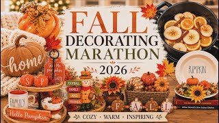 FALL DECORATE WITH ME MARATHON 🍂 | FALL DECORATING IDEAS & INSPIRATION