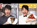 Eating ONLY 1 Star VS 5 Star Pizza!