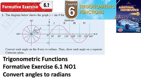Trigonometric Functions formative exercise 6.1 Q1 latihan formatif  6.1 form 5 add maths kssm spm