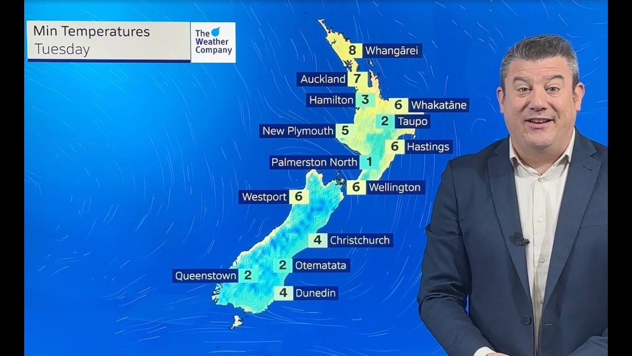 Cold changes for NZ across this week, frosts possible too - YouTube
