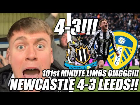 101st MINUTE LIMBS OMGGG NEWCASTLE VS LEEDS VLOG 4 3 