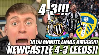 *101st MINUTE LIMBS OMGGG!!!* NEWCASTLE VS LEEDS VLOG!! 4-3