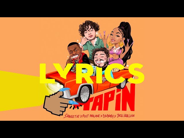 Saweetie - Tap In Remix (Lyrics) ft. Post Malone, DaBaby u0026 Jack Harlow class=