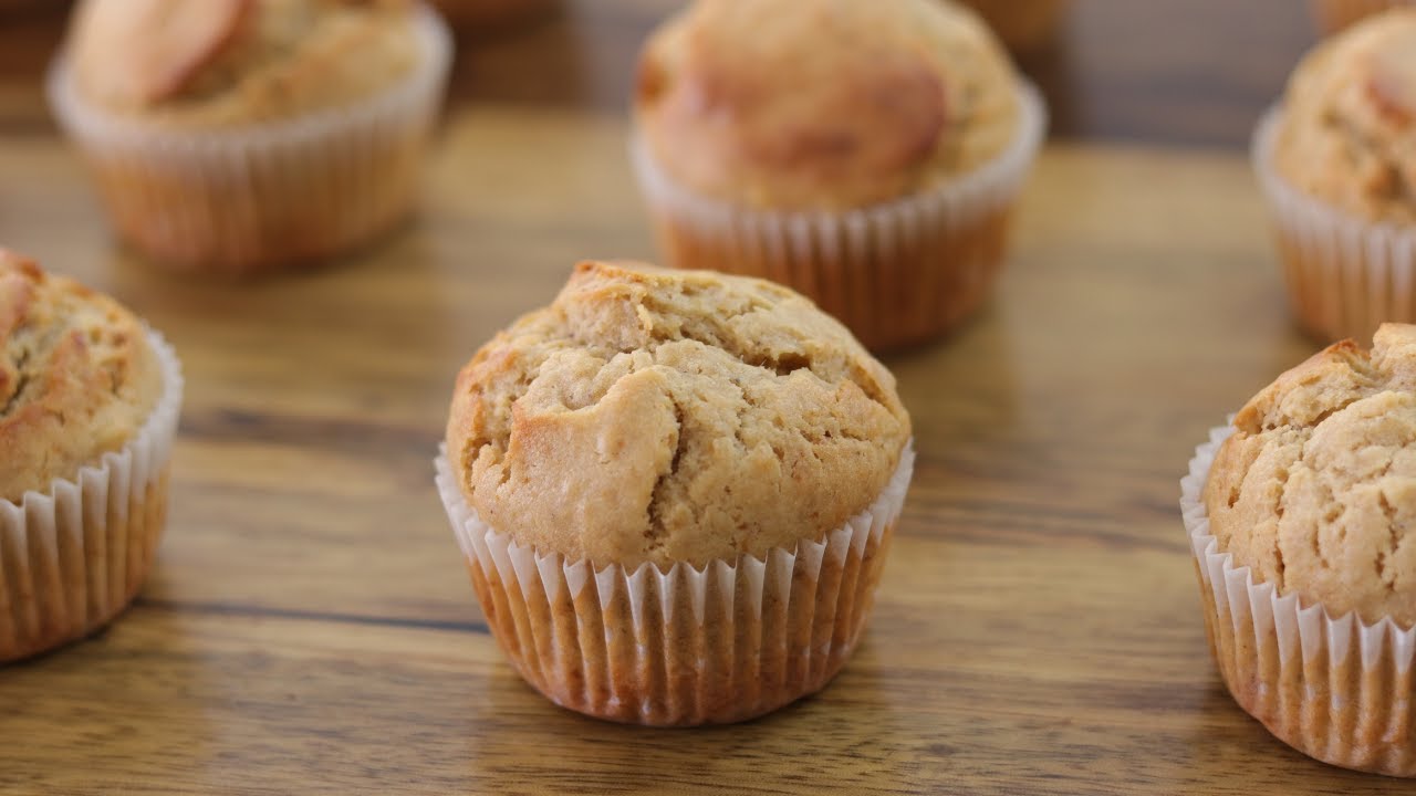 Peanut Butter Banana Muffins Recipe Youtube