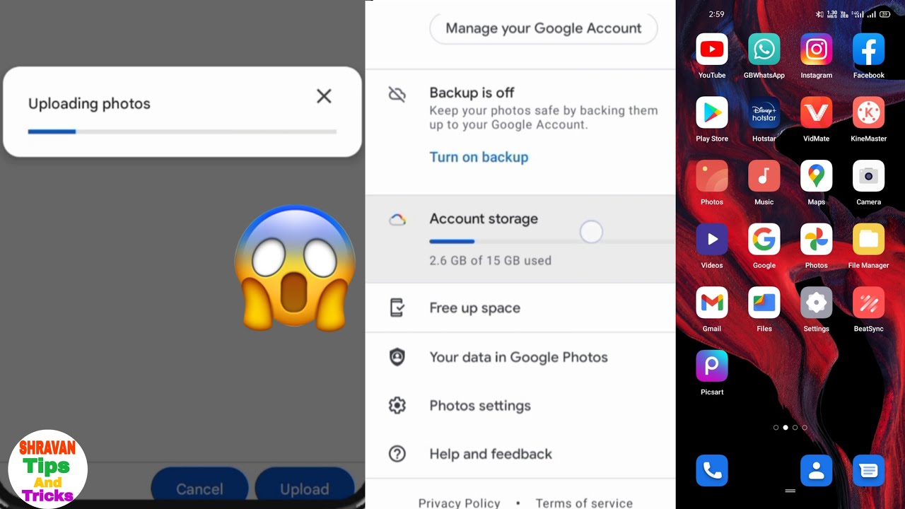 How To Upload Photos in Google Email ID ||  How to backup photos || How to download Google photos