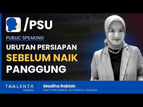 Sebelum Naik Panggung: Urutan Persiapan Public Speaking Menurut MC Profesional