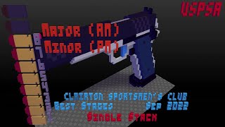 USPSA @ Clairton - September 2022 - Single Stack Master (major vs minor)