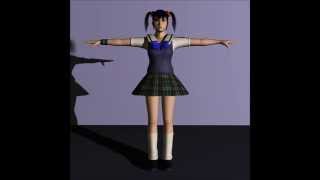 Xiaoyu Schoolgirl 3D Modeling In 3Ds Max Fan Made