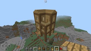 3 KATLI BALKONLU TAHTA EV YAPIMI - Minecraft PE Şehir Yapımı