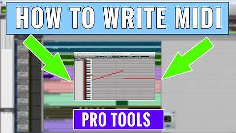 How to Write MIDI in Pro Tools -- OBEDIA.com Live Pro Tools Training & Tech Support