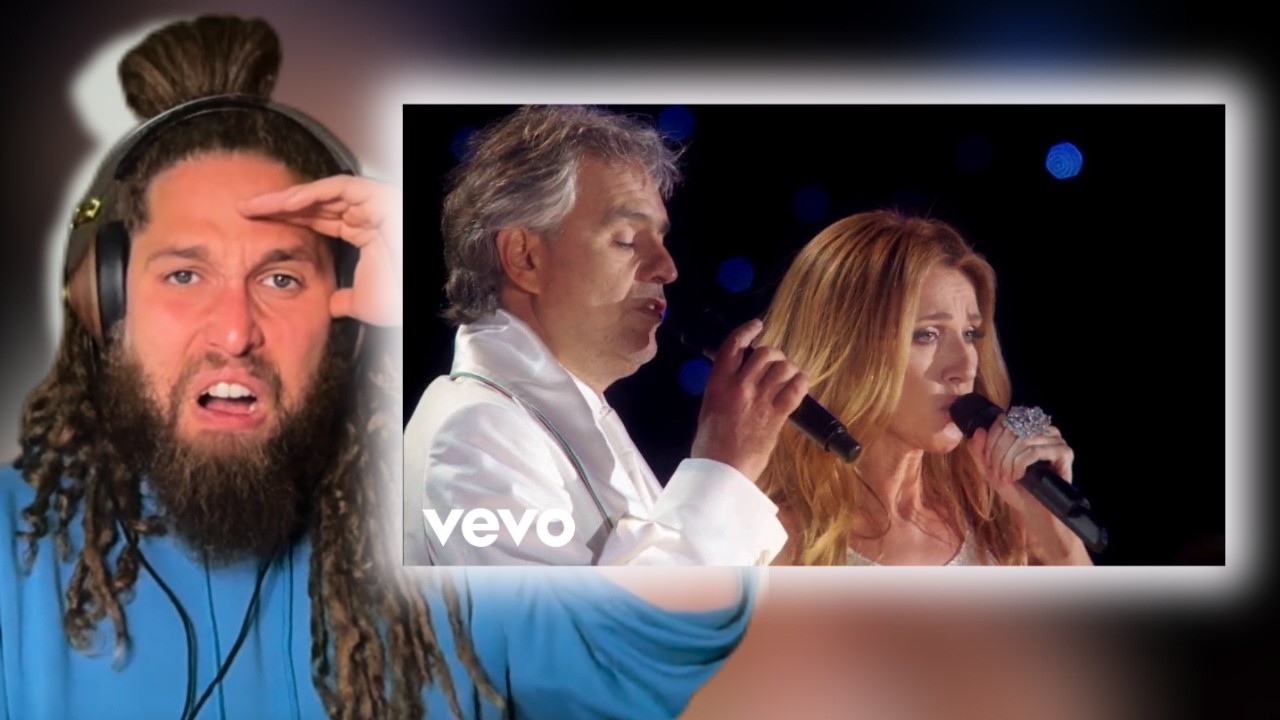 Rappers first time hearing Andrea Bocelli, Céline Dion - The Prayer - Live