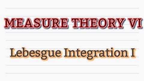 Real Analysis II :: Measure Theory VI
