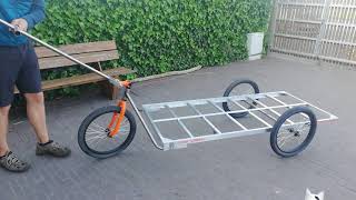 Donkey Trailers three wheel bike trailer used by hand