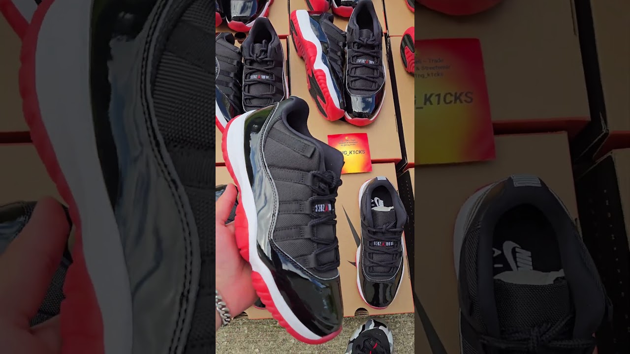 Jordan 11 Bred Low!⚫️🔴 