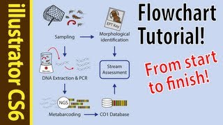 Illustrator CS6 Tutorial: Flowcharts for beginners! (Poster how to Part 5)