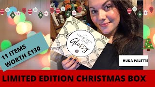 GLOSSYBOX LIMITED EDITION CHRISTMAS BOX - 11 ITEMS !! HUDA