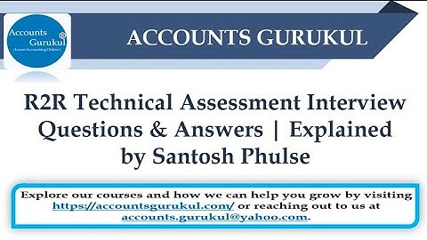 R2R: Technical Assessment Interview Questions & Answers | Explained by Santosh Phulse