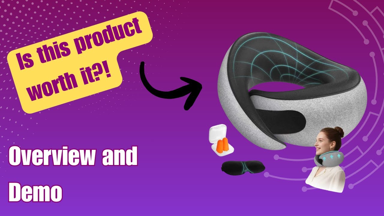 Дорожные подушки для шеи для использования в самолете - Эргономичная дорожная подушка из пены с э...