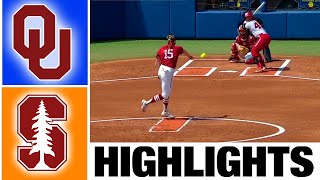 #1 Oklahoma vs Stanford Highlights | College Softball World Series | 2023 College Softball