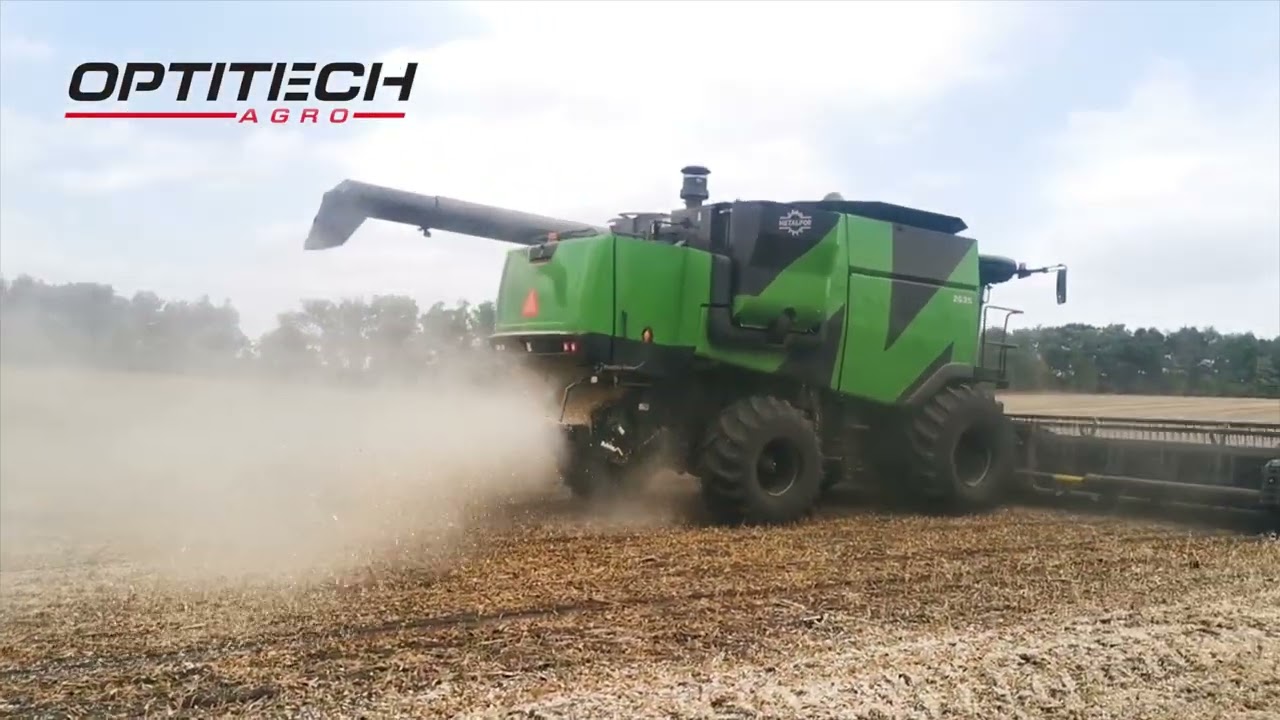 Выполняем первый запуск в поле роторного комбайна ОПТИТЭК линейки METALFOR 2635!