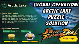 Street Fighter Duel Global Operations Trial Grounds - Artic Lake Puzzle Solution