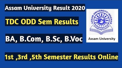 How To Check Assam University Result • How to check tdc odd Semester Results• BA, Bsc, B.com .B.voc