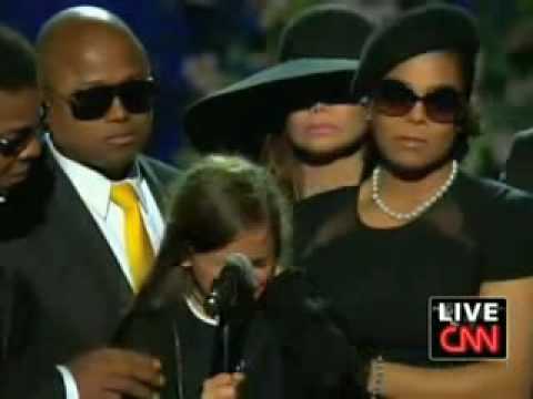 MJ Daughter: Paris Jackson at Michael Jackson Memorial - Staples Center, LA - YouTube