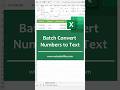 Convert Numbers to Text in Excel (4 Easy Ways) #excel #kutools