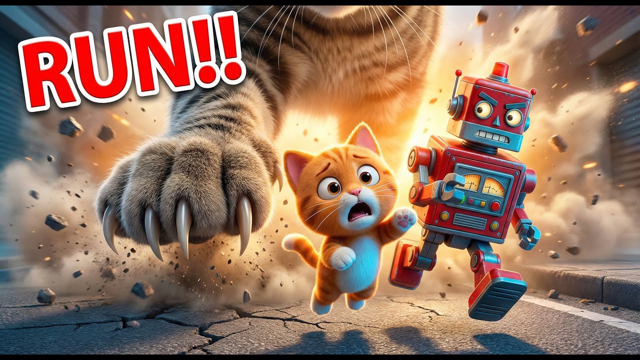 TOYS VS. REAL CAT: The Impossible Escape! 😱 (3D Animated Short)