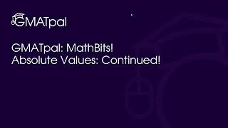 08 GMATpal MathBits