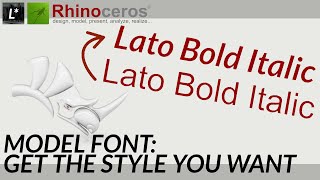 Model Font - Component explained - With examples - Grasshopper 1 - Rhino 8
