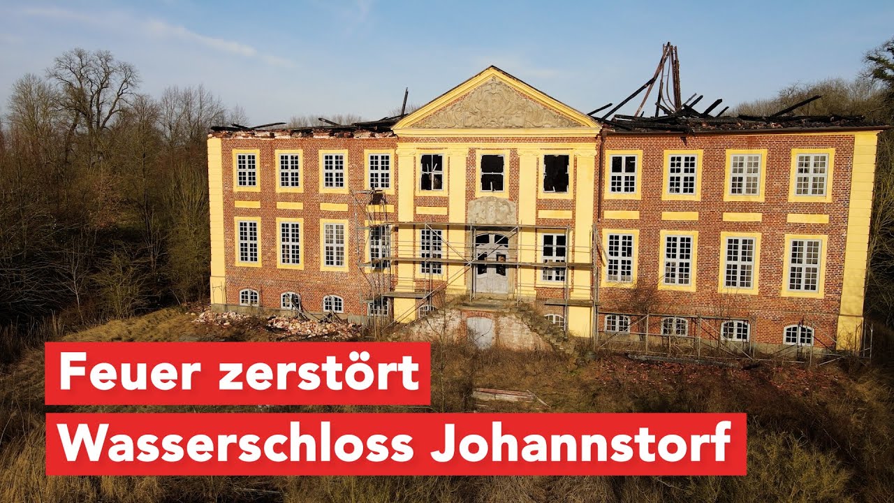 Feuer zerstört Wasserschloss Johannstorf