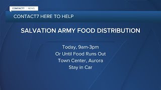 Need food Salvation Army giving away 3000 food boxes