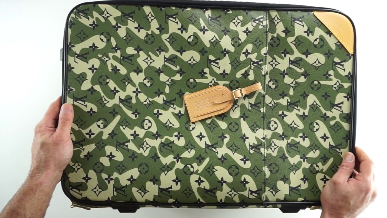 Louis Vuitton Takashi Murakami Monogramouflage Pegase 60 Rolling Suitcase
