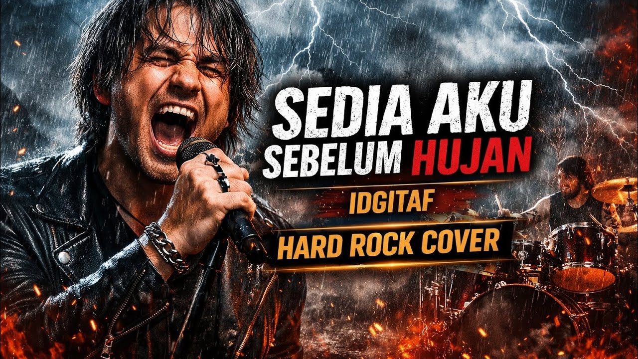 SEDIA AKU SEBELUM HUJAN – IDGITAF (Hard Rock Cover)