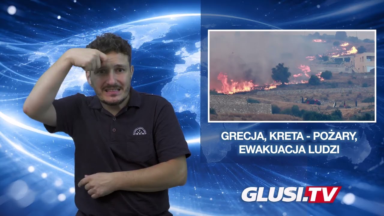 Grecja, Kreta - pożary, ewakuacja ludzi