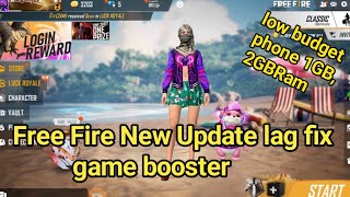 Free Fire New Update lag fix  game booster low budget phone 1GB,2GB Ram phone screenshot 5
